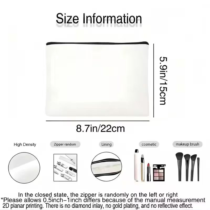 Exquisite Dark-Style Makeup Bag with UFO Alien Print – Compact 15x22cm Toiletry Pouch for Travel, Work & Daily Essentials